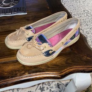 Sperrys . Very comfortable. obo